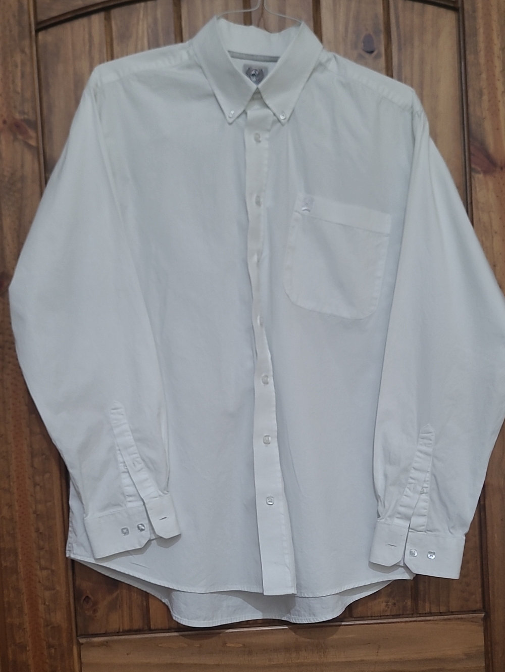 Cinch Men's White Button-Down Dress Shirt
